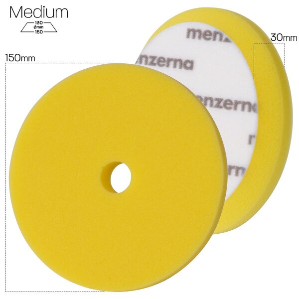 Menzerna Medium Cut Foam Pad PREMIUM - Tampone in spugna medio diametro 150 mm