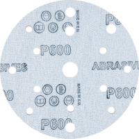 P205 / Papier-Klett-Schleifscheibe - 150 mm - Lochung 15 fach - Korn 600 (100 stück)